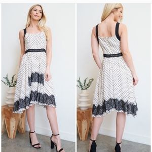 A  victioran lace polkadot bridal dress